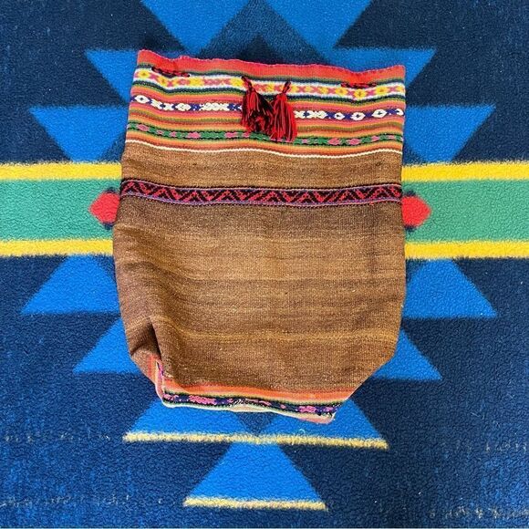 Handwoven Wool Backpack / Bag - Picture 2 of 3